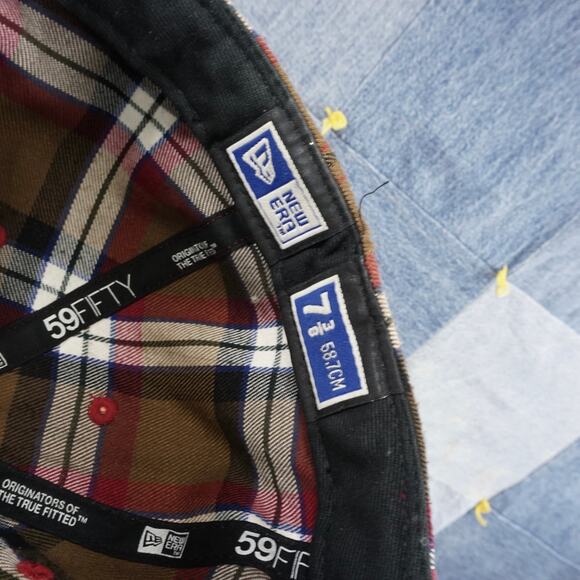7 3/8 - Vintage y2k Grail new era x billabong plaid surf hat - Picture 6 of 7